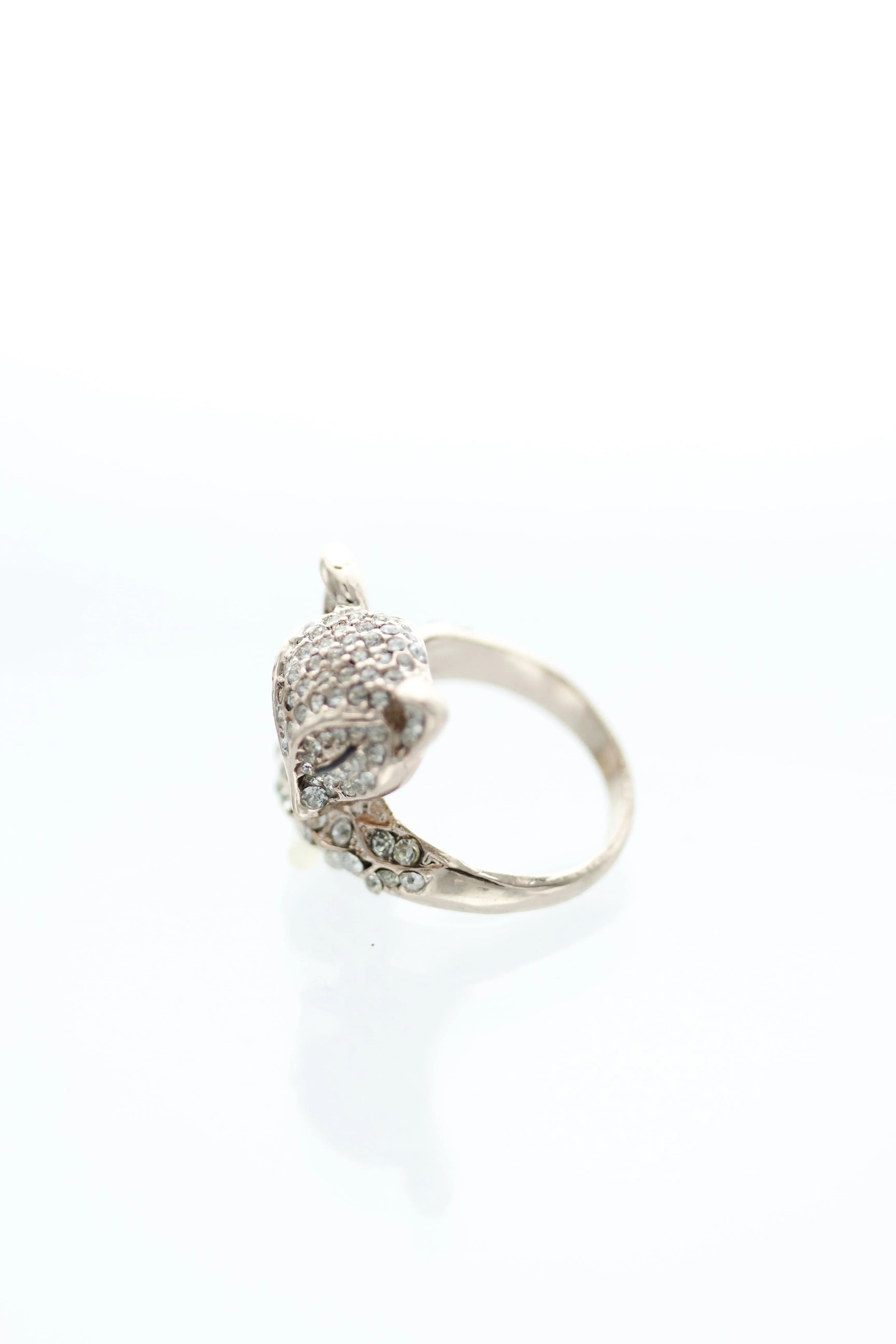 9638 RG-CRY Wholesale Crystal Pave Fox Cocktail Ring