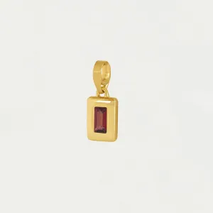 Baguette Birthstone Charm