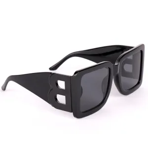 Burberry Square Frame All Black Designed Sunglasses
