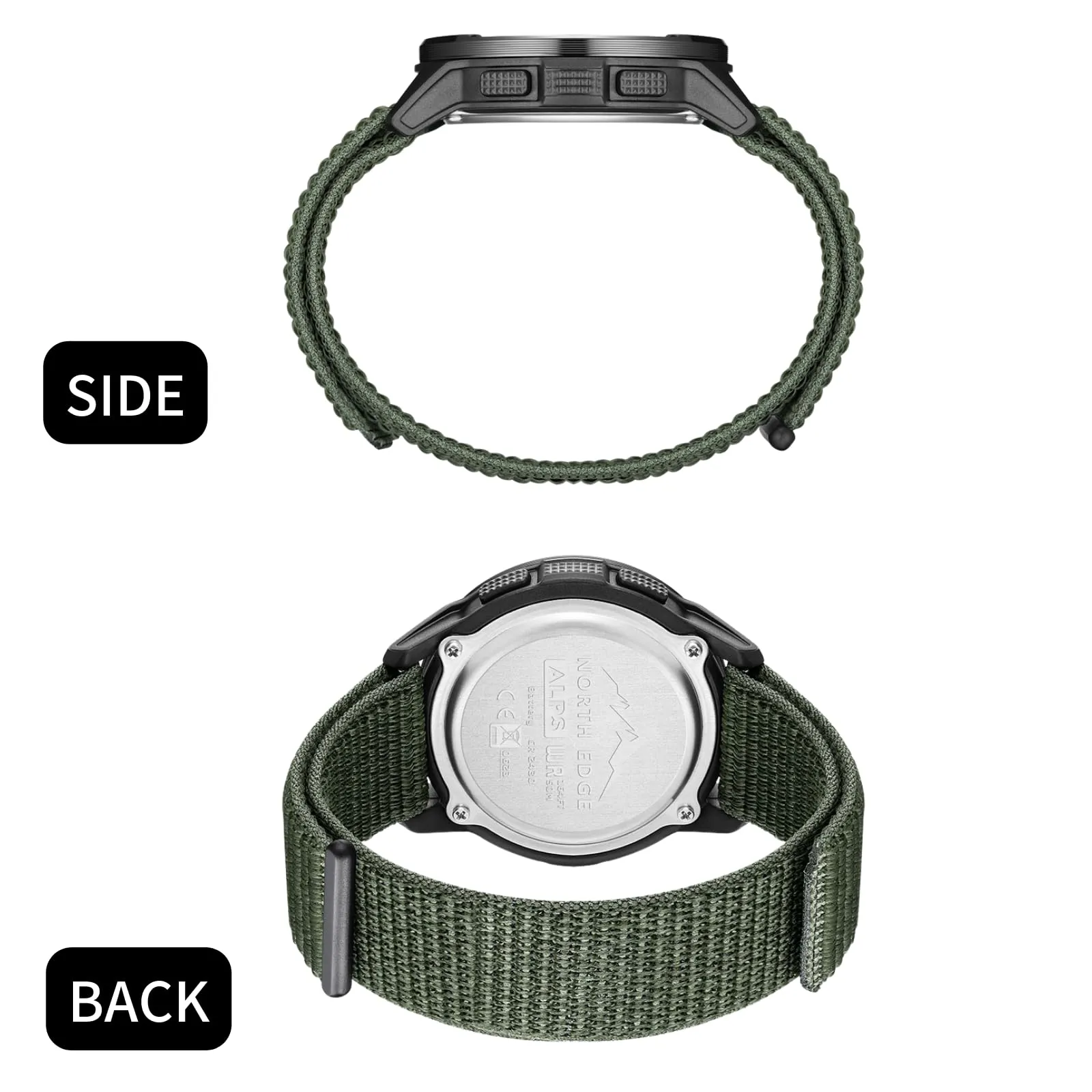 CakCity Military Watches with Compass Hiking Watches for Men Wrist Watches Waterproof Digital Watches for Women/Men Sport Watches Tactical Running Watches