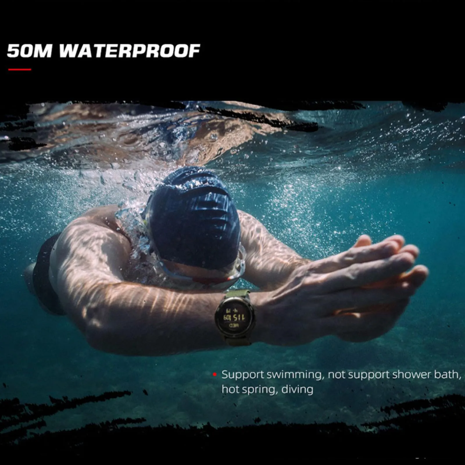 CakCity Military Watches with Compass Hiking Watches for Men Wrist Watches Waterproof Digital Watches for Women/Men Sport Watches Tactical Running Watches