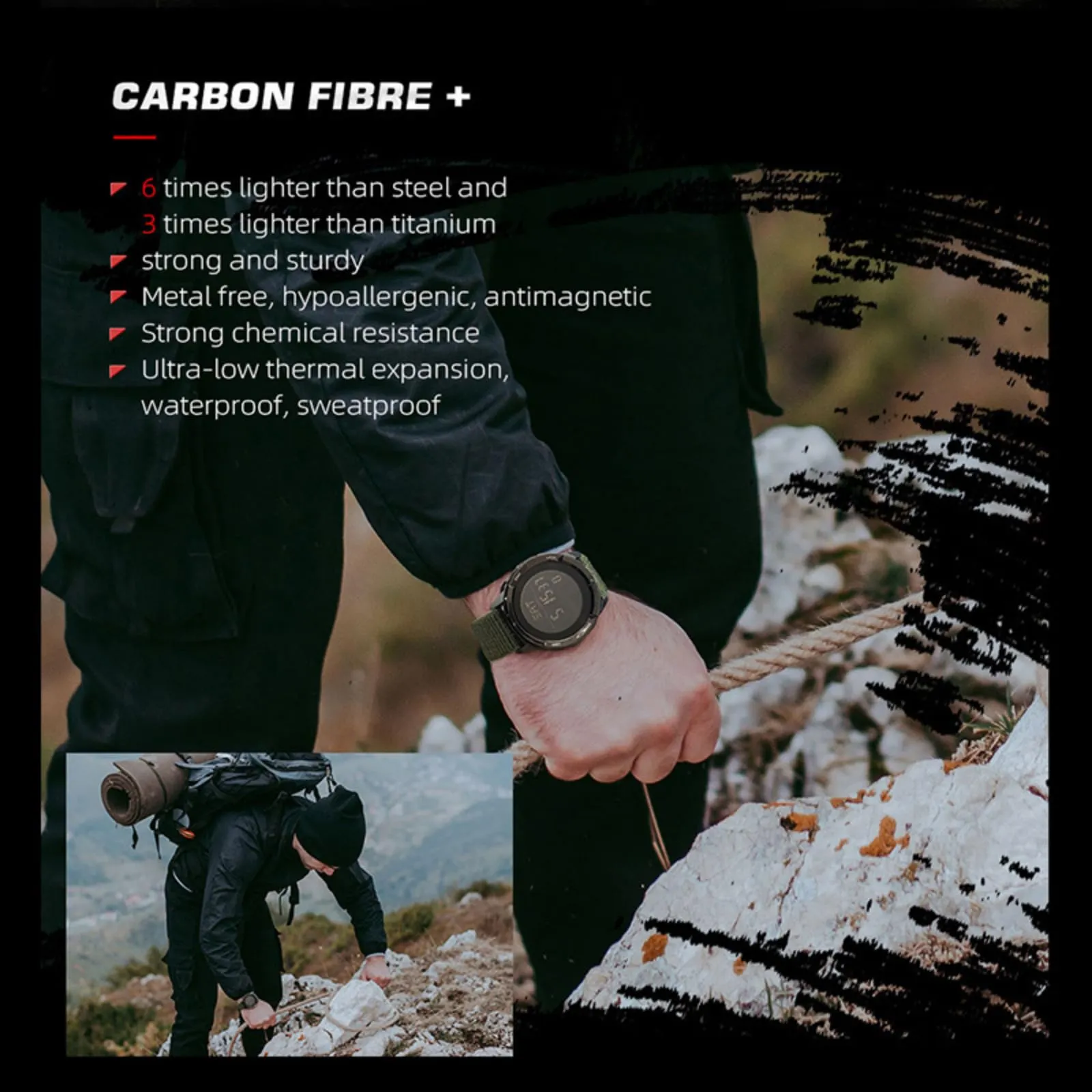 CakCity Military Watches with Compass Hiking Watches for Men Wrist Watches Waterproof Digital Watches for Women/Men Sport Watches Tactical Running Watches