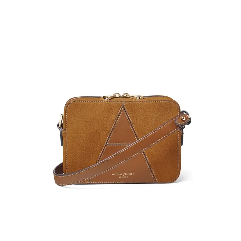 Camera Crossbody Bag in Tan Nubuck