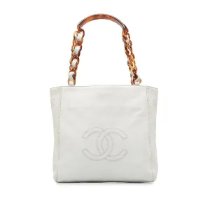 Chanel Cocomark Handbags Handbags White Leather  Chanel