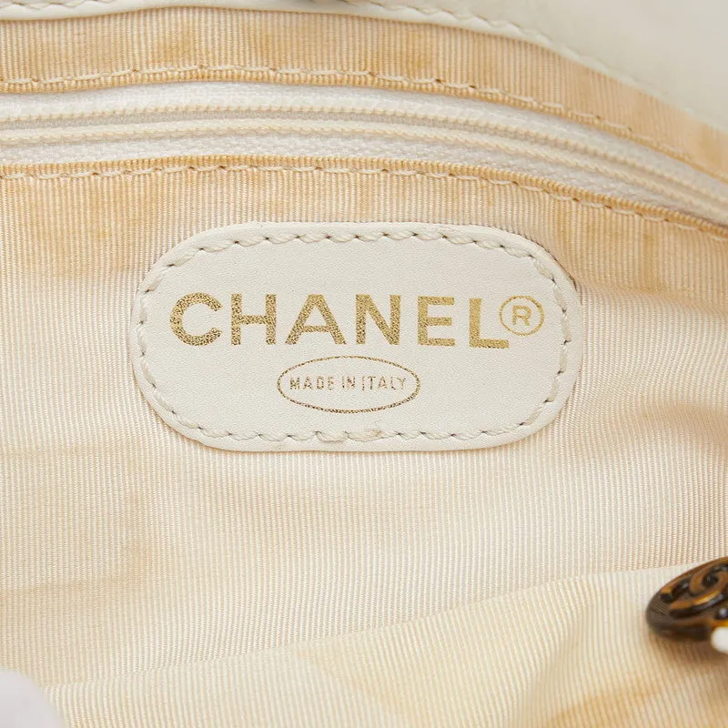 Chanel Cocomark Handbags Handbags White Leather  Chanel