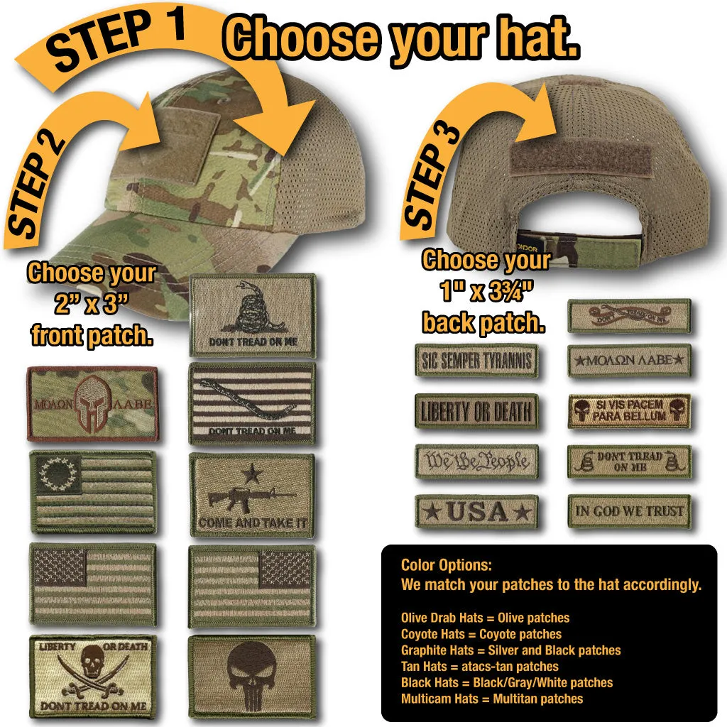 Fitted Cap Builder - Choose Fitted Cap & 2 Patches