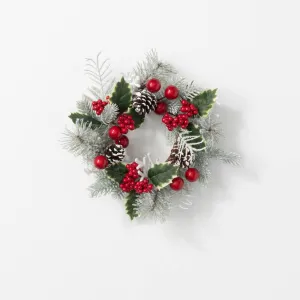Flocked Berry Pine Accent Ring