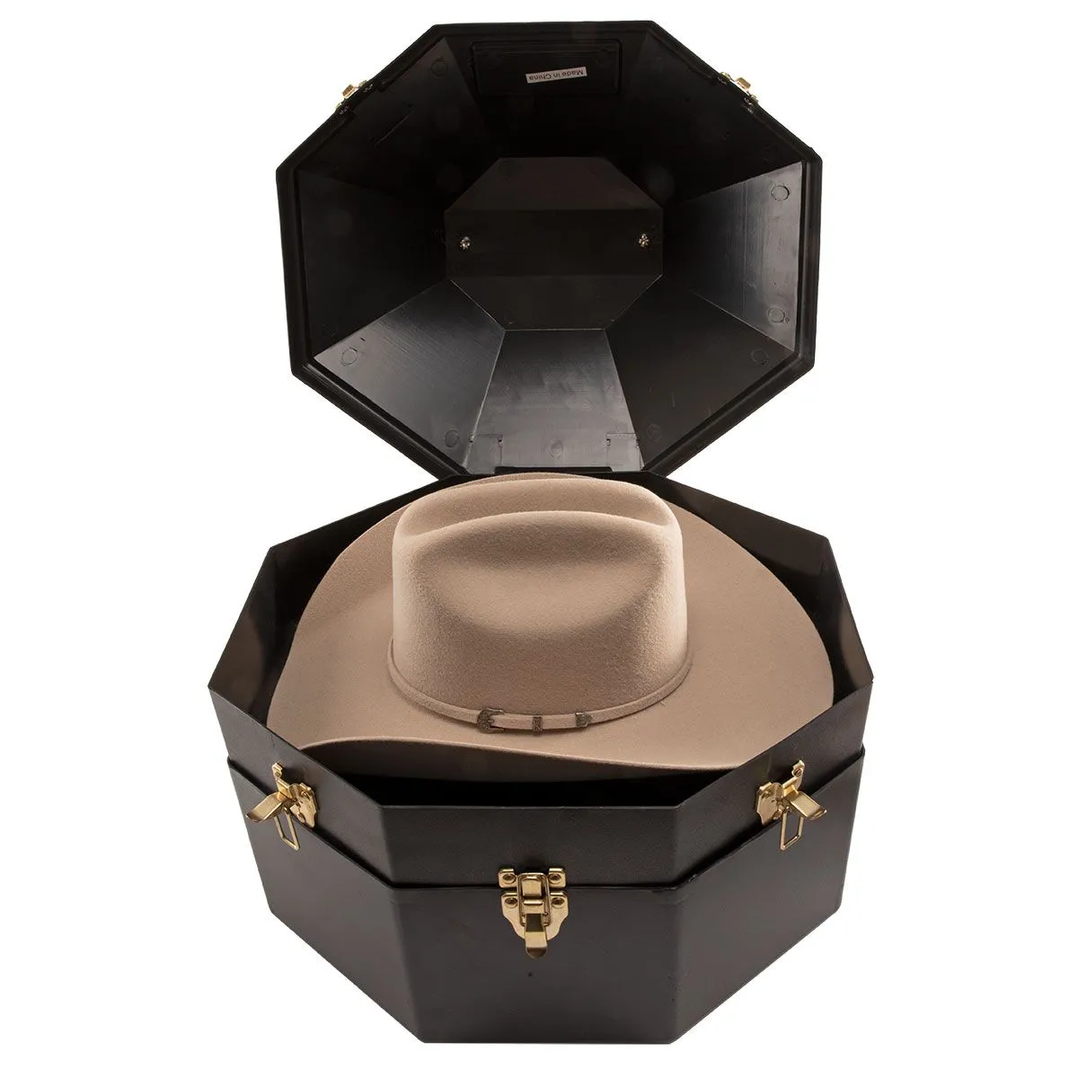 Hard Plastic Double Hat Can - Black