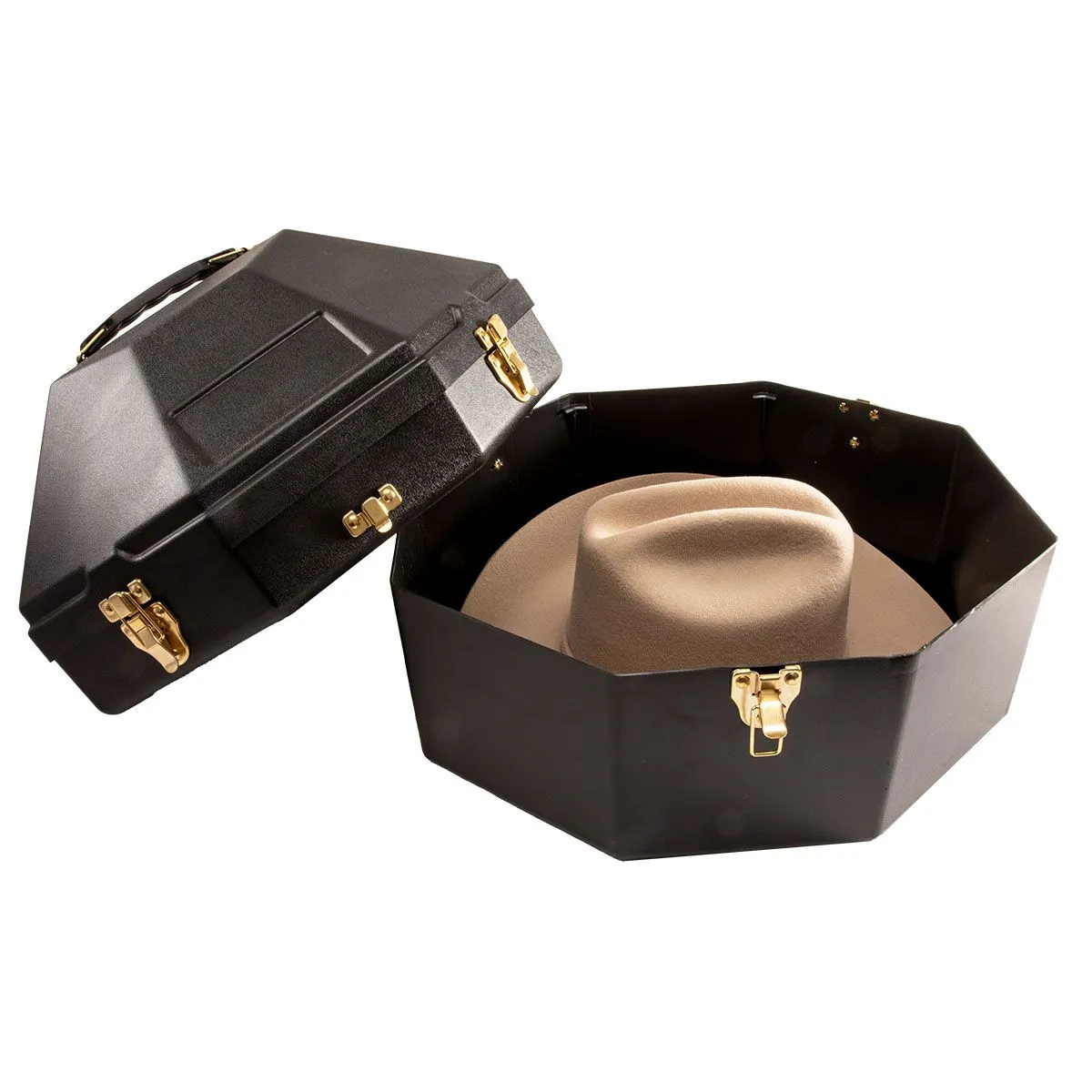 Hard Plastic Double Hat Can - Black