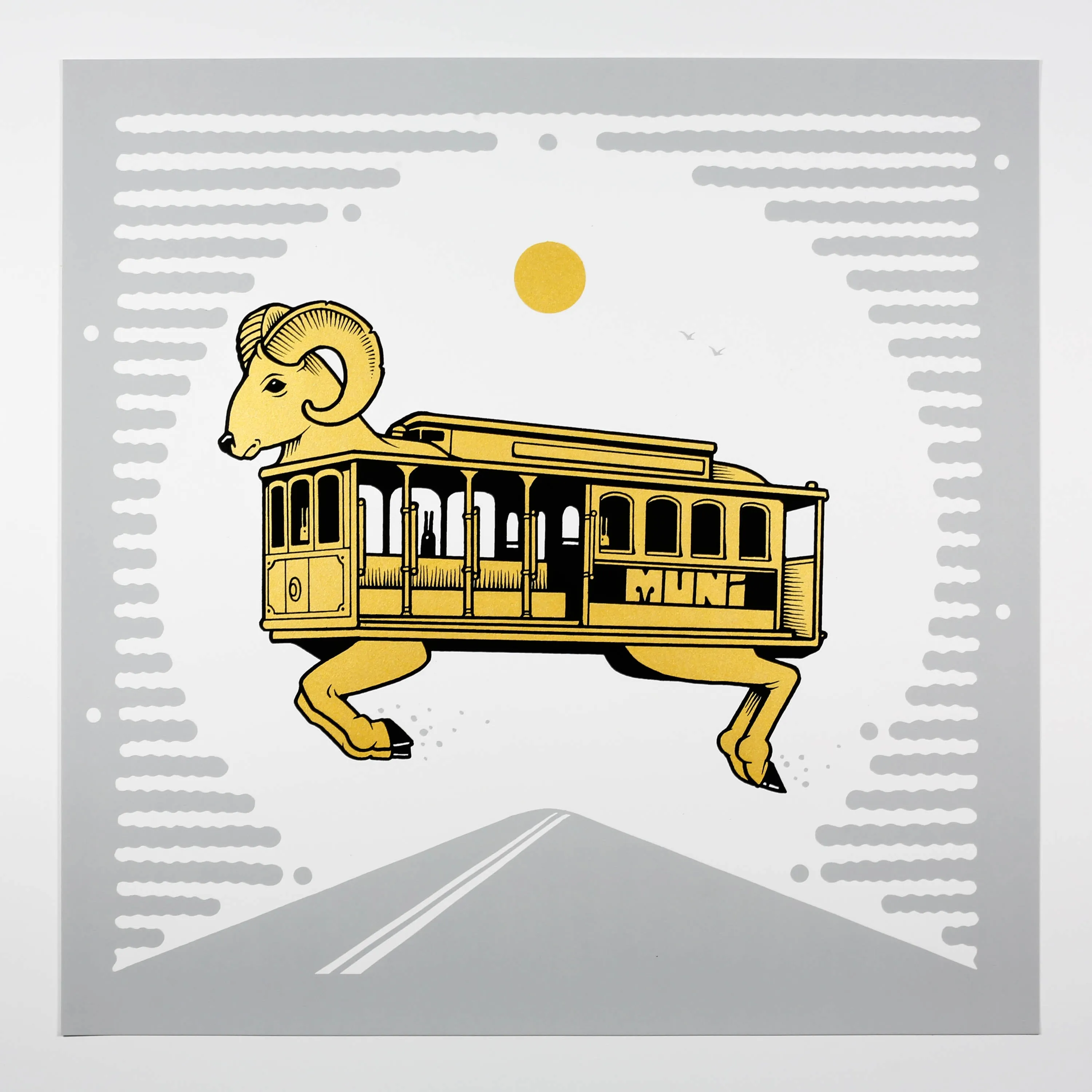 Jeremy Fish - "Bombing Hills" Print