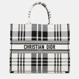 Large Check'n'Book Tote Bag