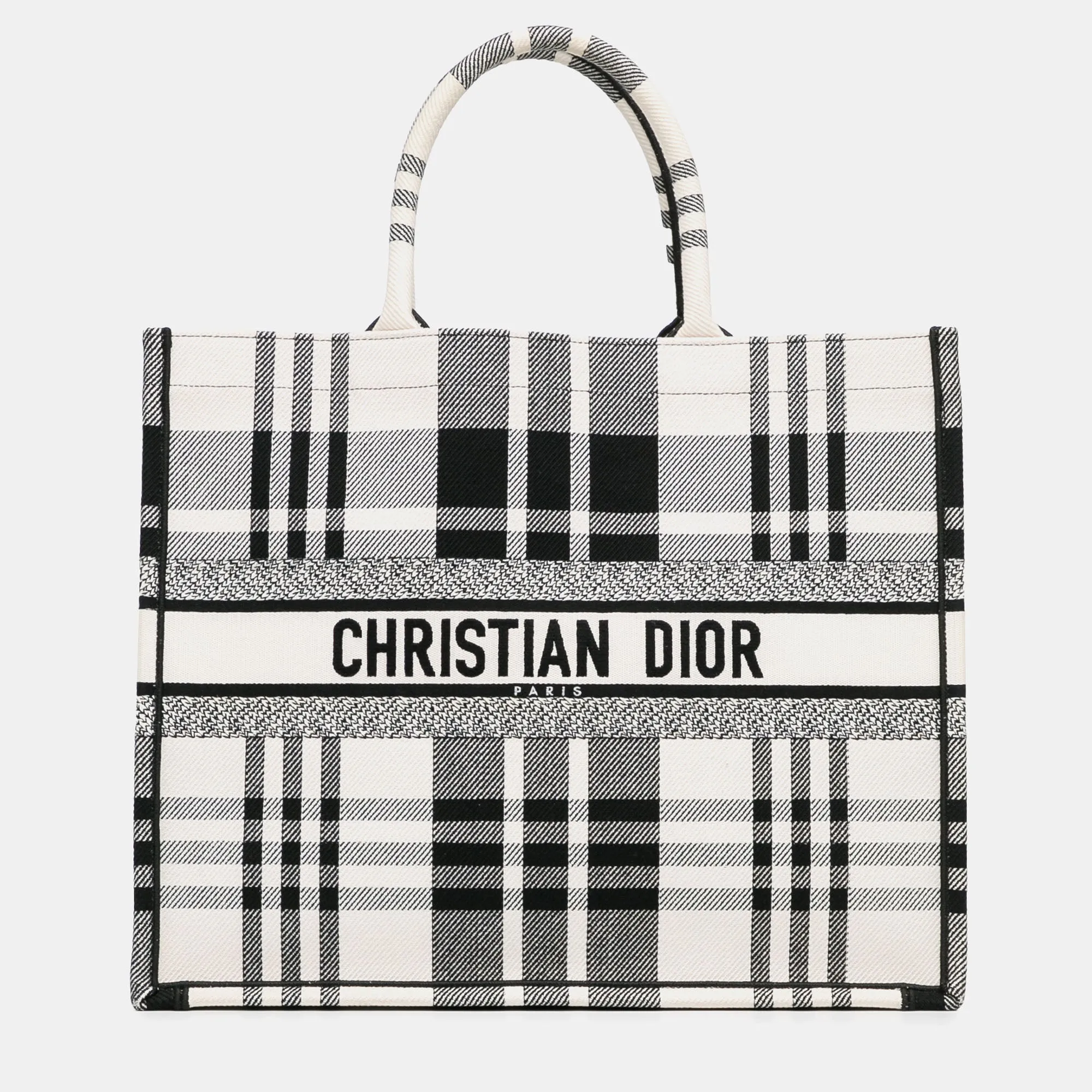 Large Check'n'Book Tote Bag