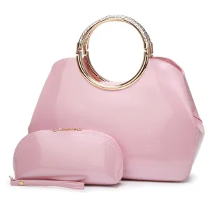 Metal Ring Bag And Wallet Sets