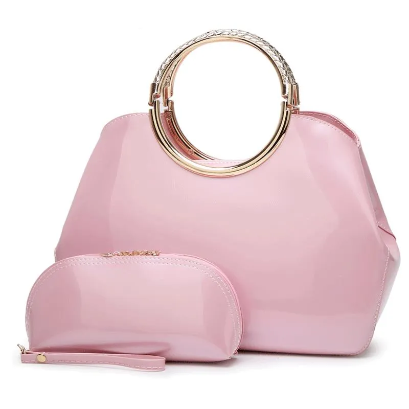 Metal Ring Bag And Wallet Sets
