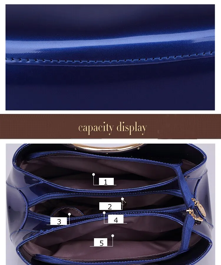 Metal Ring Bag And Wallet Sets