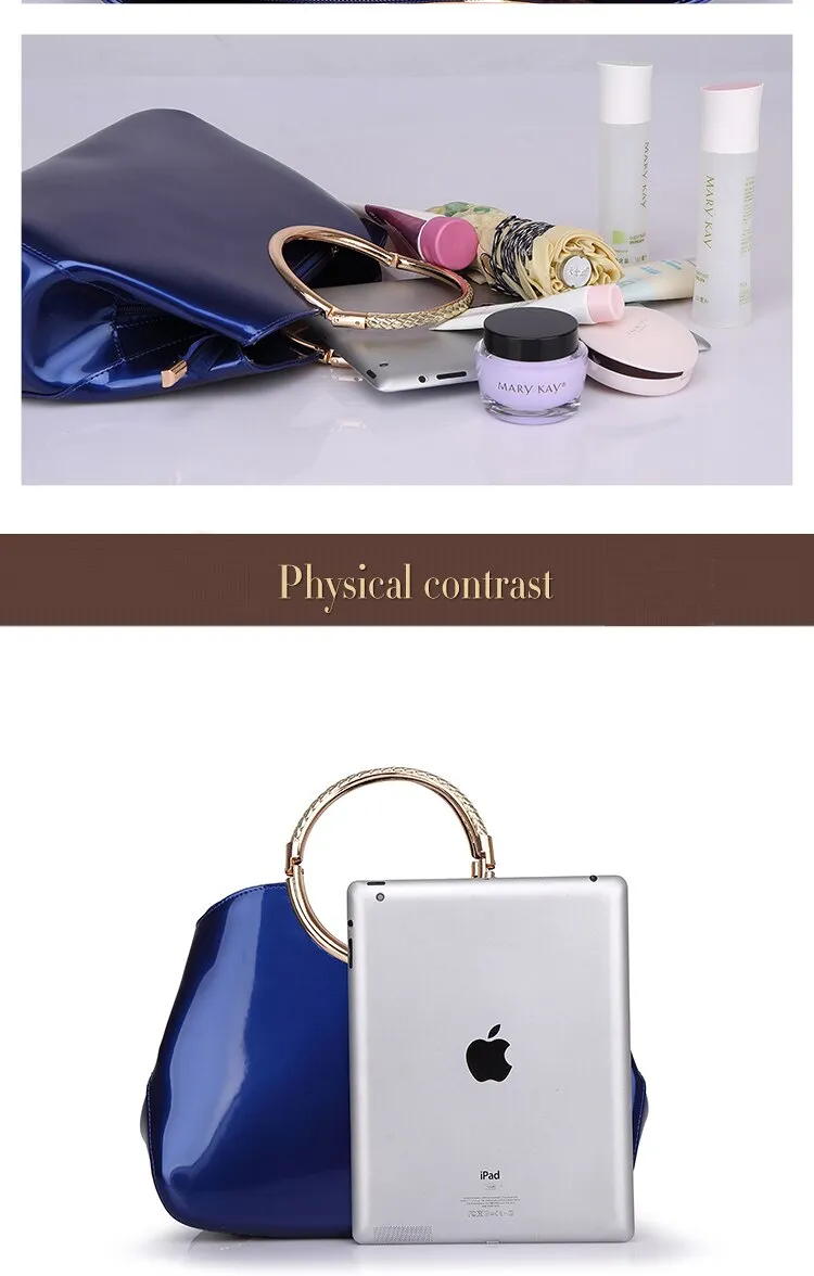 Metal Ring Bag And Wallet Sets