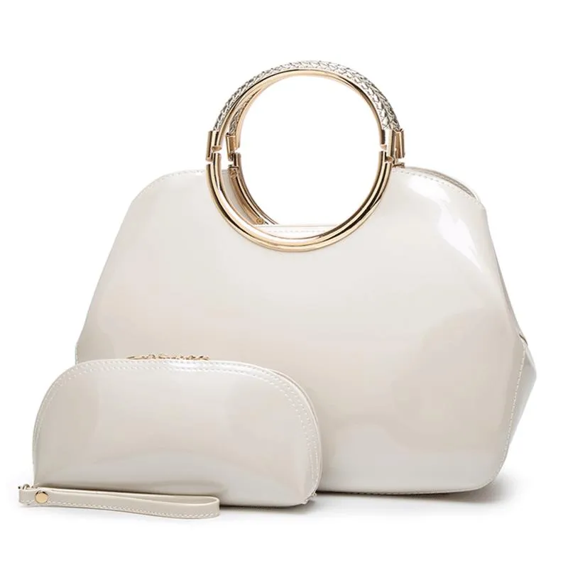Metal Ring Bag And Wallet Sets
