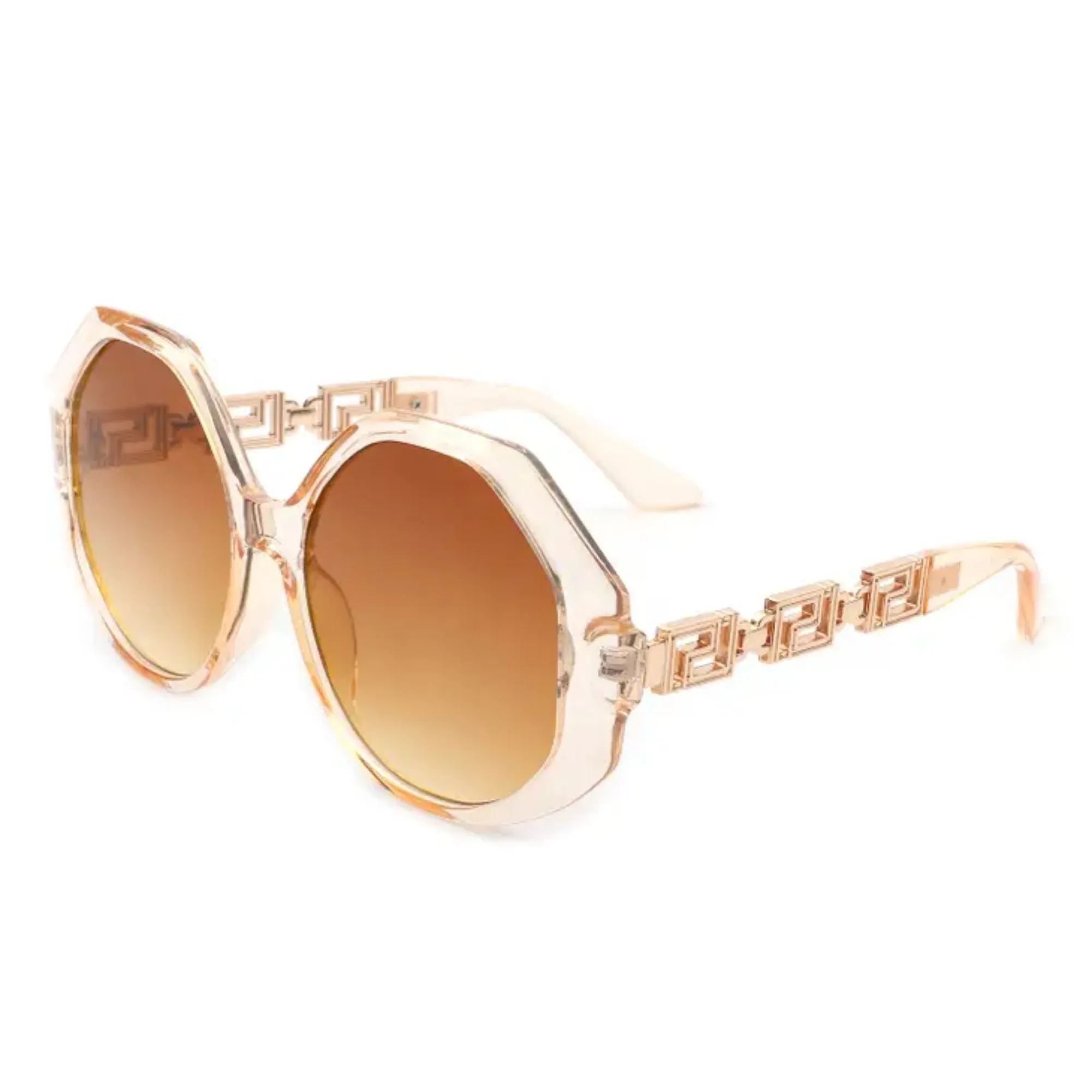 Oversized Round Geometric Ladies Sunglasses
