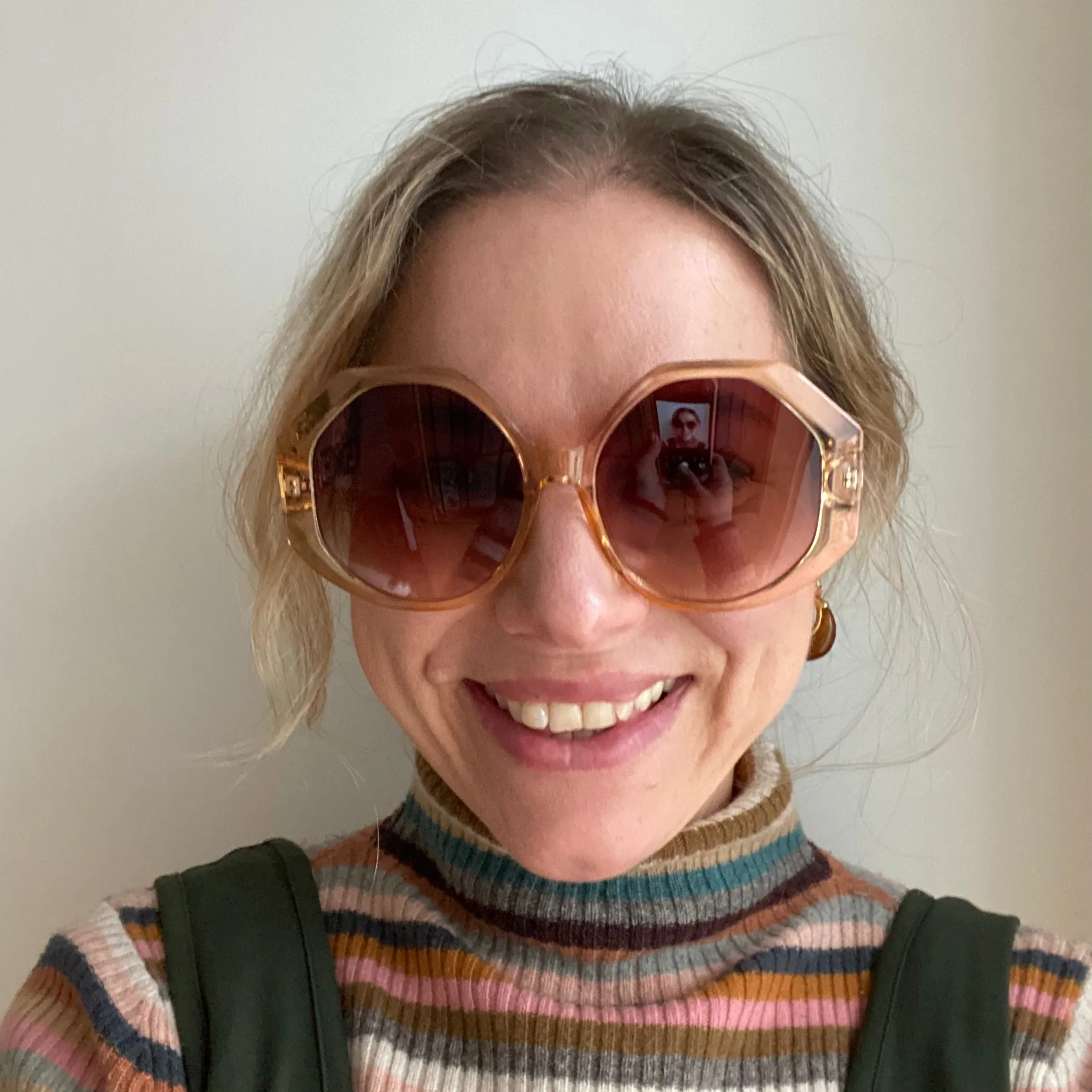 Oversized Round Geometric Ladies Sunglasses