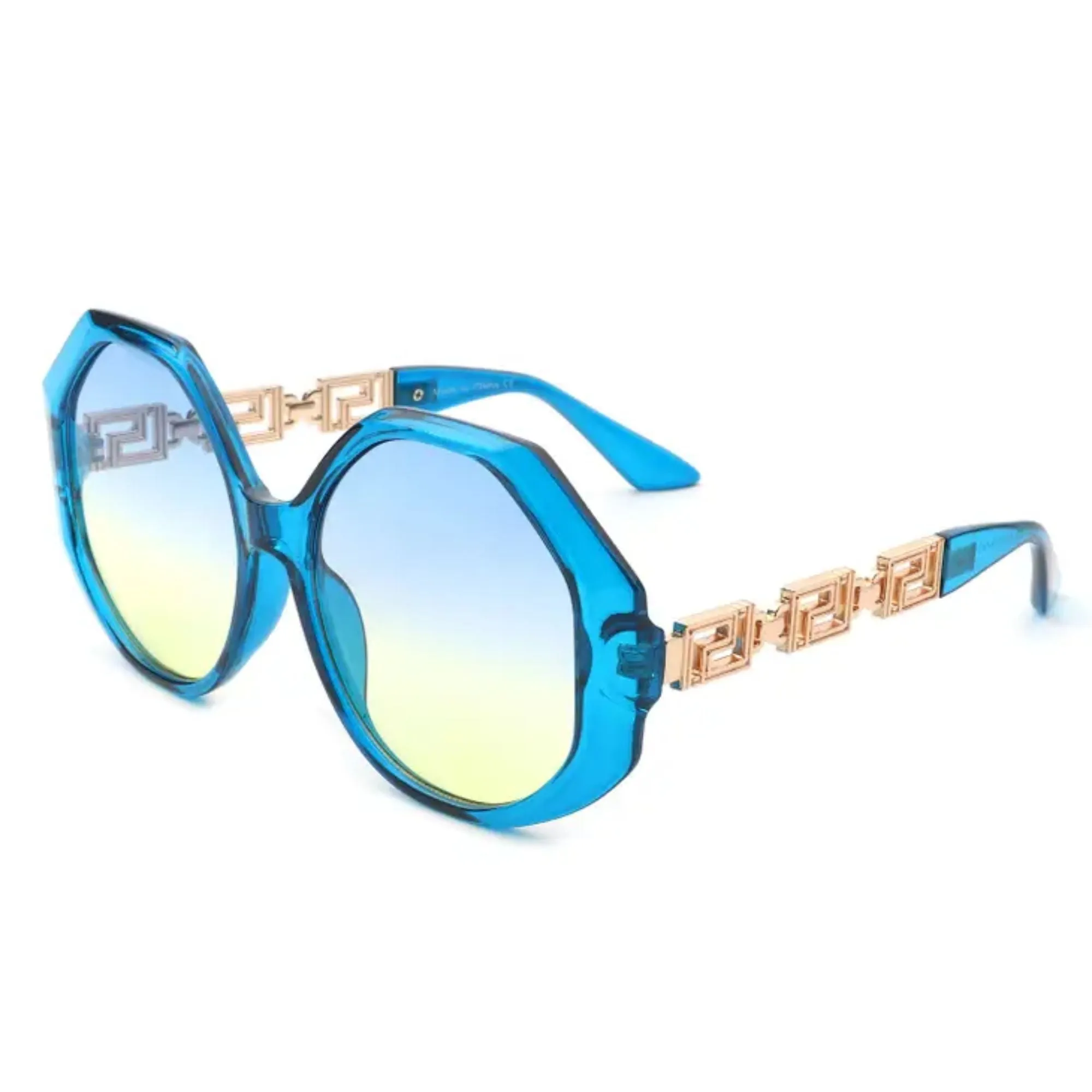 Oversized Round Geometric Ladies Sunglasses