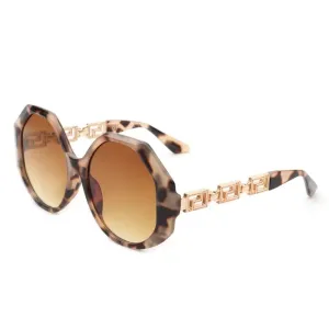 Oversized Round Geometric Ladies Sunglasses