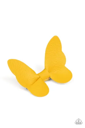 Paparazzi Hair Accessories ~ Butterfly Oasis - Yellow