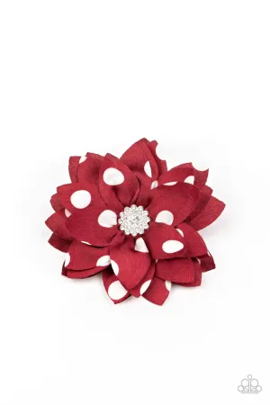 Paparazzi Hair Accessories ~ Silk Gardens - Red