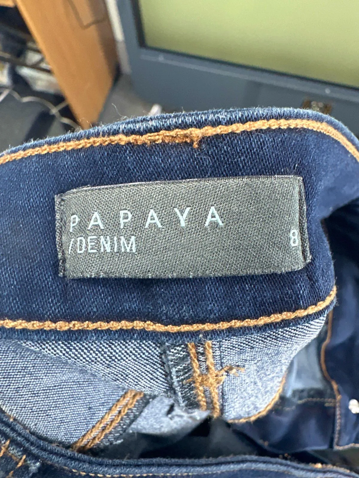 Papaya Denim Blue Skinny Jeans UK 8