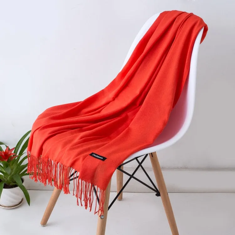 Solid Color Women Scarf