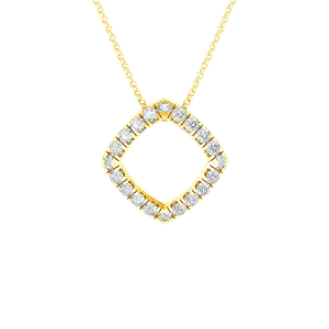 Square pendant necklace